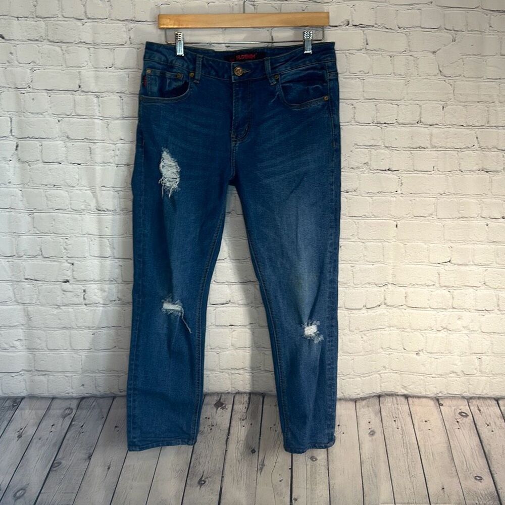 Dr. Denim Mens Destroyed Distressed Skinny Fit Jeans size‎ 34